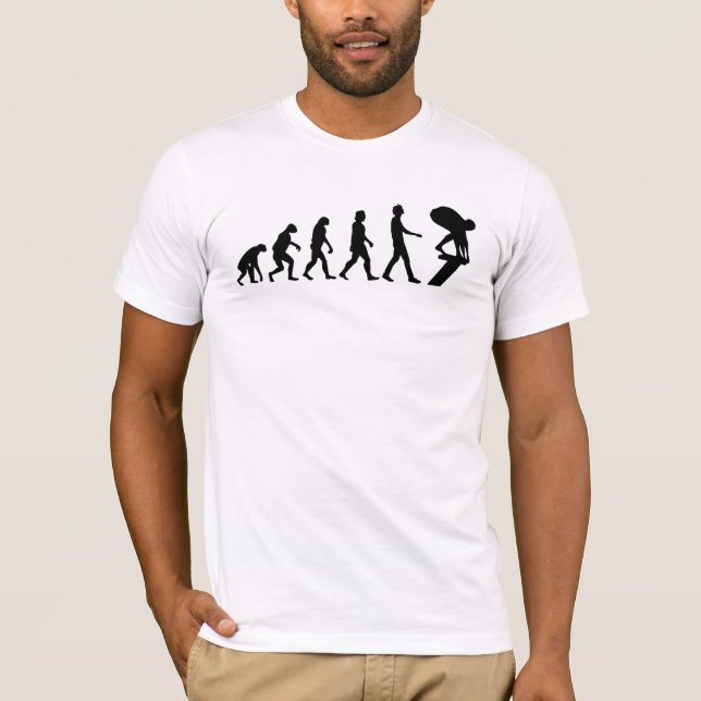 Camiseta Regalo de natación por evolución de nadador (Anverso)