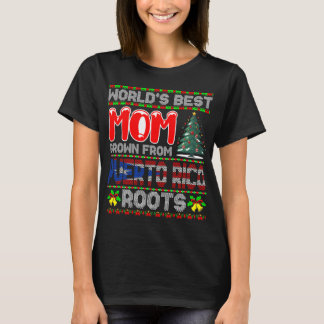 Camiseta Regalo de Navidad de Puerto Rico para la Mejor Mam