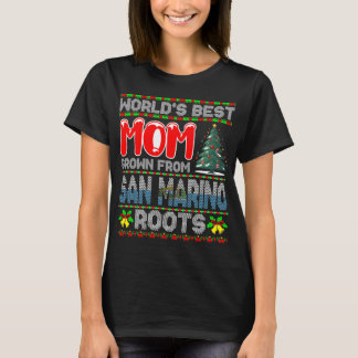 Camiseta Regalo de Navidad de San Marino para la Mejor Mamá