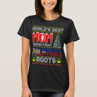 Camiseta Regalo de Navidad Mejor Mamá del Mundo Nacida en F