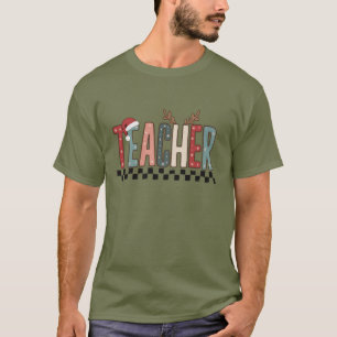 Camiseta Regalo de Navidad para maestros, regalo de vacacio