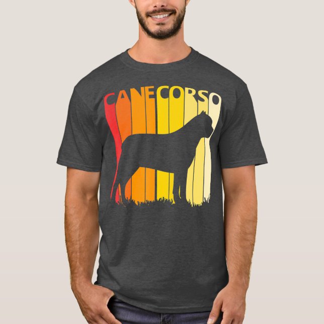 Camiseta Regalo de Navidad Retro Cane Corso Dog Merry (Anverso)