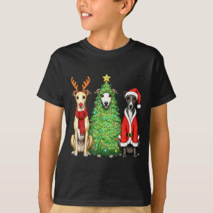 Camiseta Regalo de Navidad Retro Whippet Santa Reno Perro A