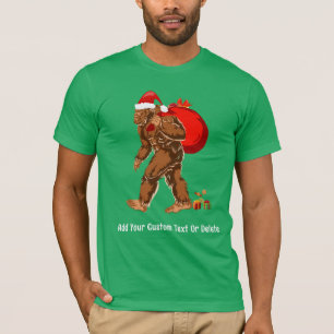 Camiseta Regalo de Navidad Sasquatch Santa Bigfoot Yeti