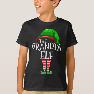 Camiseta Regalo de Navidades casados de familia abuelo Elf