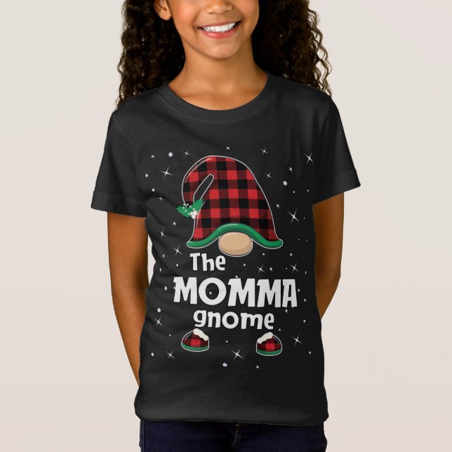Camiseta Regalo de Navidades coincidentes de mami Gnome Buf (Anverso)