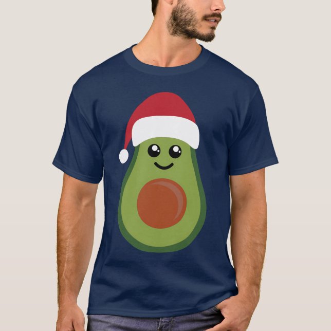 Camiseta Regalo de navidades de aguacate vegan a Navidades  (Anverso)