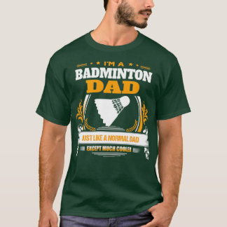 Camiseta Regalo de Navidades de Badminton Dad o regalo de c