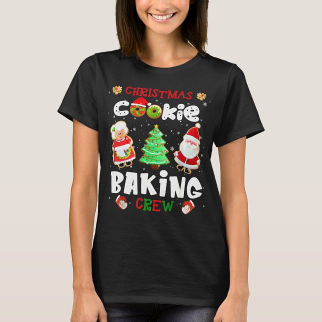 Camiseta Regalo de Navidades de Crew de Cookie Baking (Anverso)