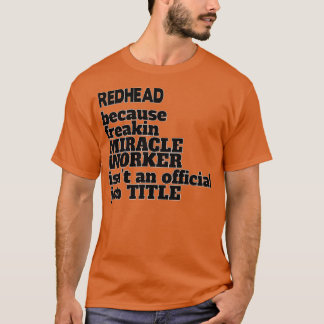 Camiseta Regalo de Navidades de cumpleaños de pelirrojosPre