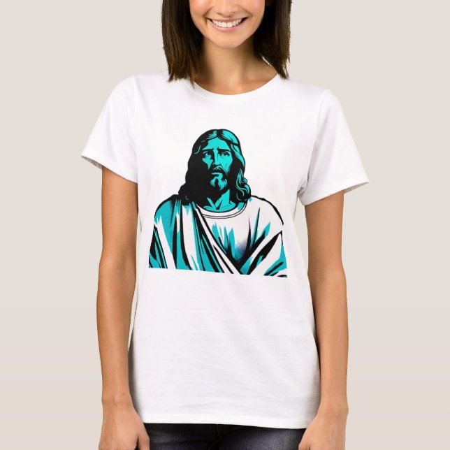 Camiseta Regalo de Navidades de Pascua de Jesucristo Verde  (Anverso)