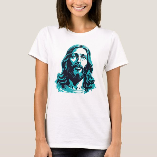 Camiseta Regalo de Navidades de Pascua de Jesucristo Verde  (Anverso)