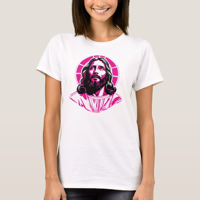 Camiseta Regalo de Navidades de Pascua Rosa de Jesucristo (Anverso)