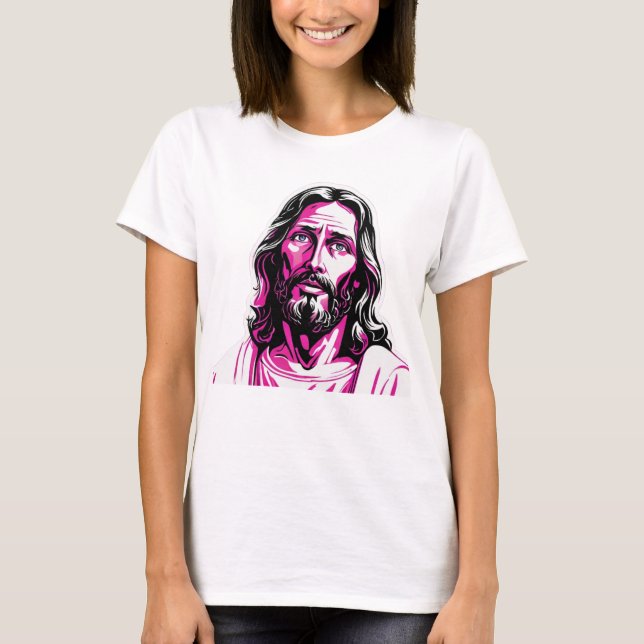 Camiseta Regalo de Navidades de Pascua Rosa de Jesucristo (Anverso)