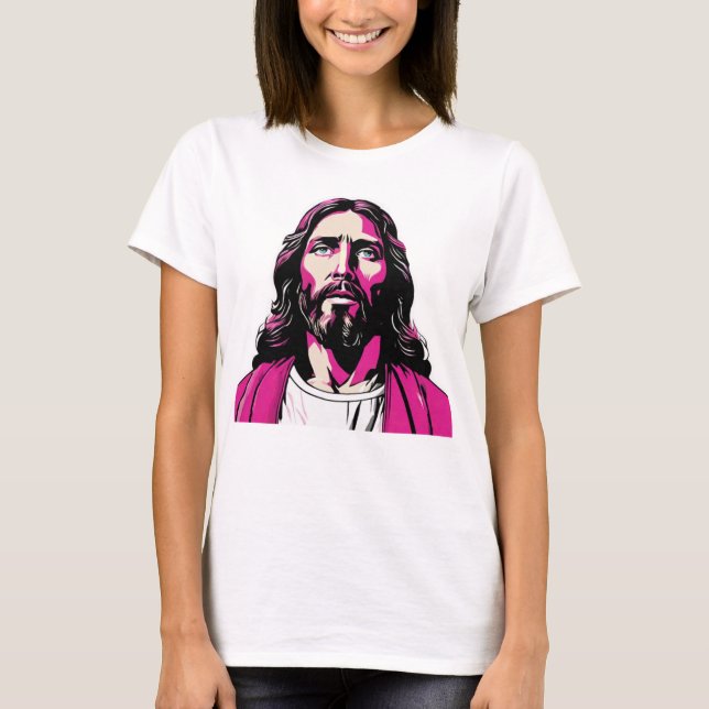 Camiseta Regalo de Navidades de Pascua Rosa de Jesucristo (Anverso)