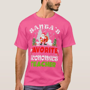 Camiseta Regalo de Navidades de profesores de economía favo