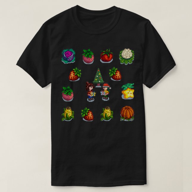 Camiseta Regalo de Navidades de verduras del Valle de Stard (Diseño del anverso)