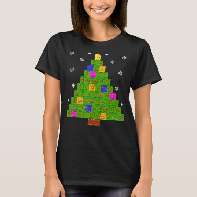 Camiseta Regalo de Navidades feos de la ciencia química (Anverso)