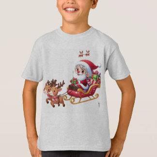 Camiseta Regalo de Navidades festivos de Santa Sleigh Ride