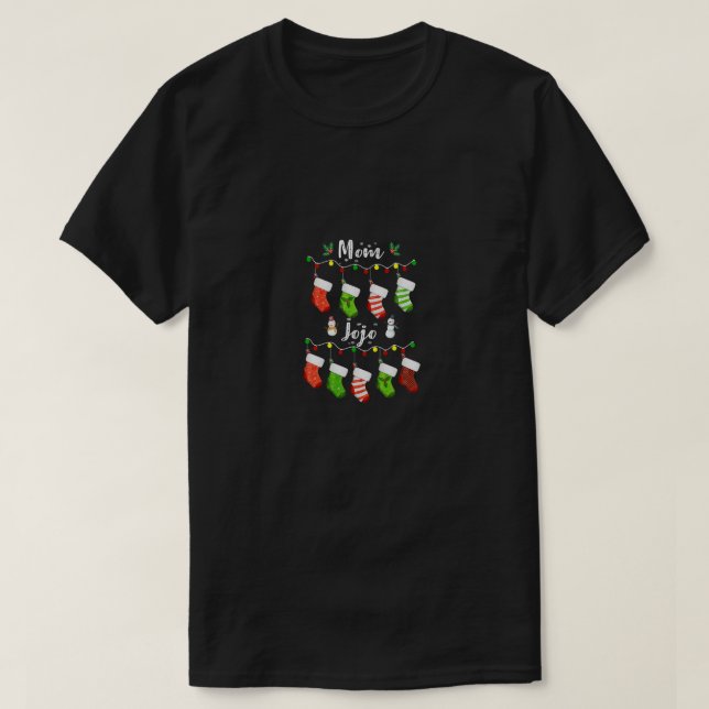 Camiseta Regalo de Navidades Jojo de Mamá Personalizada par (Diseño del anverso)