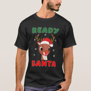 Camiseta Regalo de navidades Rudolph Red Nose Reindeer Kids