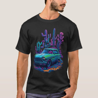 Camiseta Regalo de neón de coche vintage amigos vintage