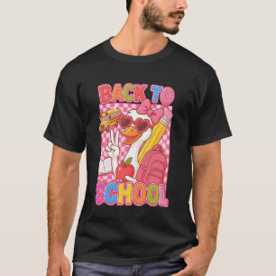 Camiseta Regalo de niña coqueta ganso para volver al colegi