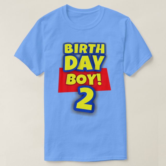 Camiseta Regalo de niño de cumpleaños de juguete de 2 años (Diseño del anverso)