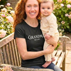 Camiseta Regalo de Nombre de Abuela Nueva Personalizado Est
