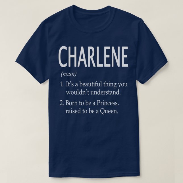 Camiseta Regalo de nombre de Charlene 8 (Diseño del anverso)