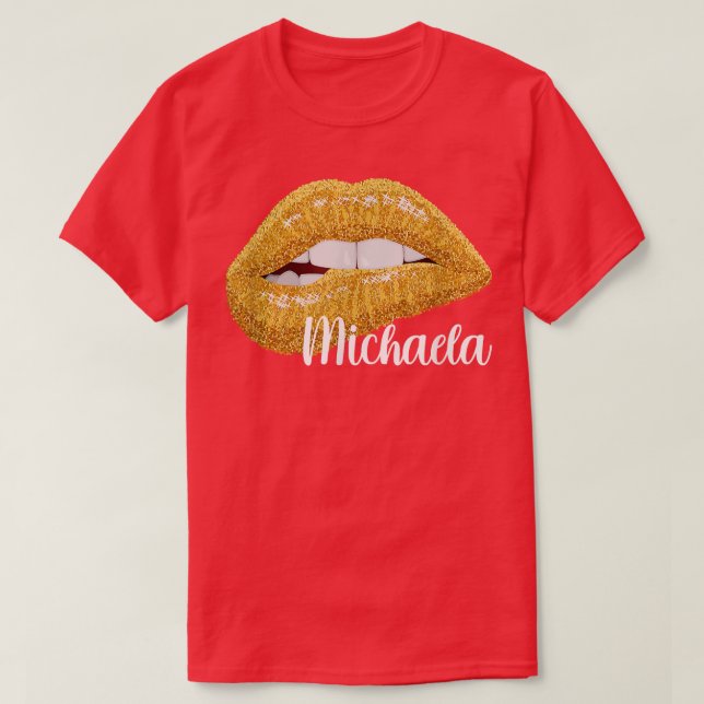Camiseta Regalo de nombre de Michaela  (Diseño del anverso)