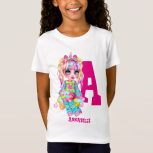 Camiseta Regalo de nombre de niña Kawaii Chibi que dice 'Am