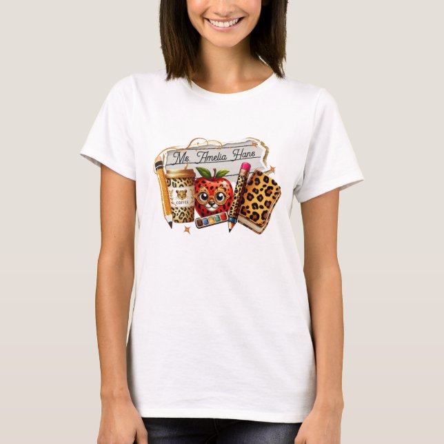 Camiseta Regalo de nombre de profesor personalizado (Anverso)