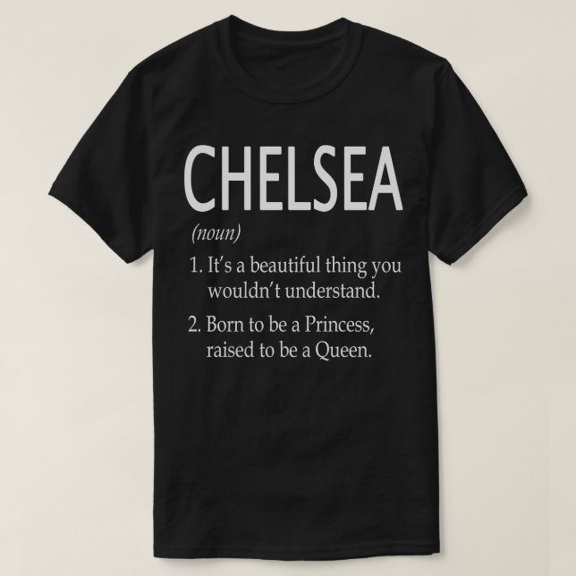Camiseta Regalo de nombre del mar de Chelsea 172 (Diseño del anverso)