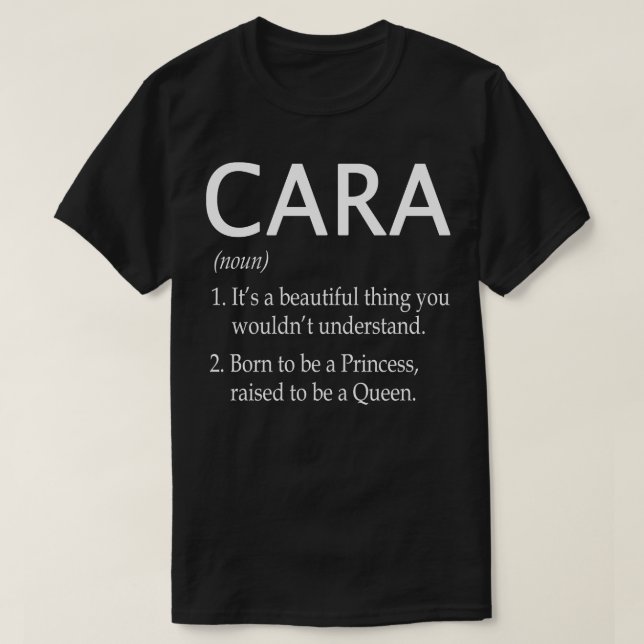 Camiseta Regalo de nombres de cara (Diseño del anverso)