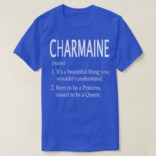 Camiseta Regalo de nombres de caracteres 40 (Diseño del anverso)