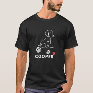 Camiseta Regalo de nombres de Cooper Dog para mi perro pimi