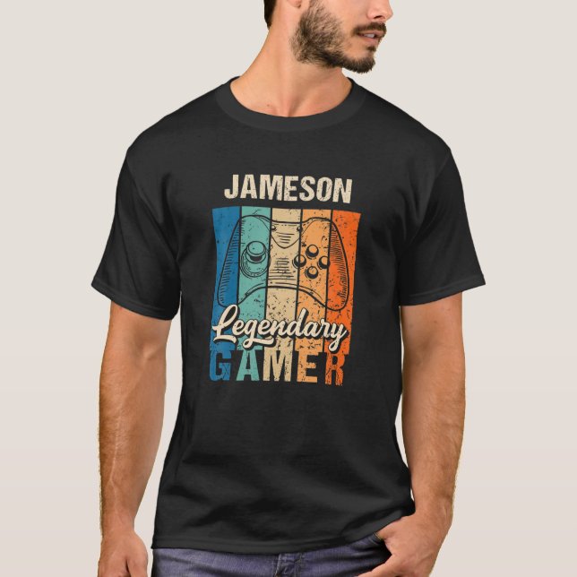 Camiseta Regalo de nombres de Jameson - Jugador legendario  (Anverso)