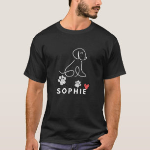 Camiseta Regalo de nombres Sophie Dog para mi Perro Cachorr