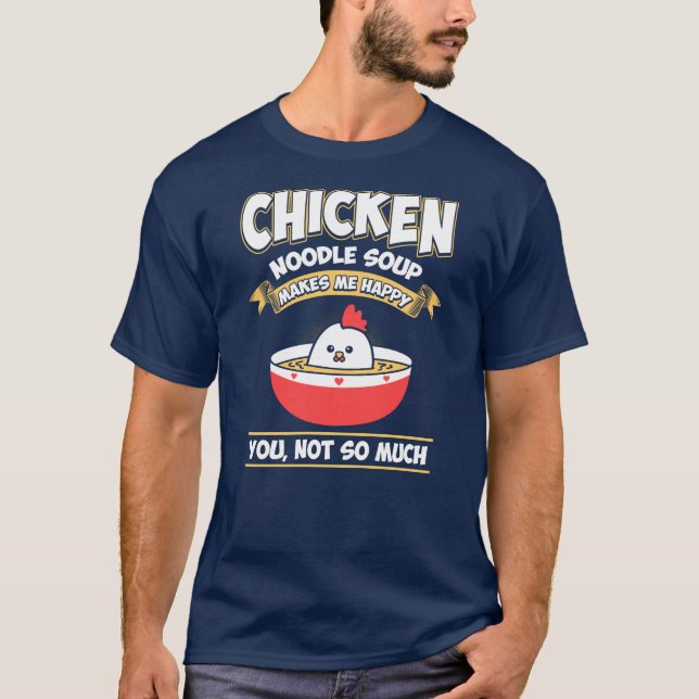 Camiseta Regalo de Novedad divertida de la sopa de fideos d (Anverso)