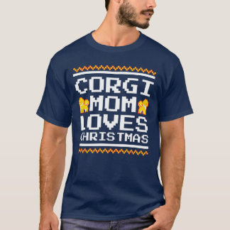 Camiseta Regalo de obsequio de Navidades de Corgi Mom
