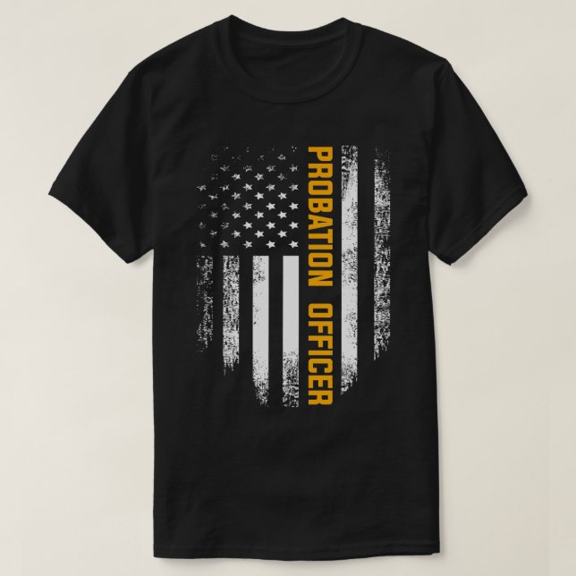 Camiseta Regalo de oficial de libertad condicional de la ba (Diseño del anverso)