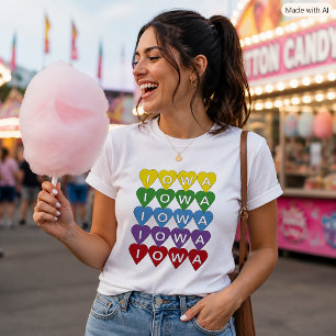 Camiseta Regalo de Orgullo de Iowa para Nativos de Iowa Cor