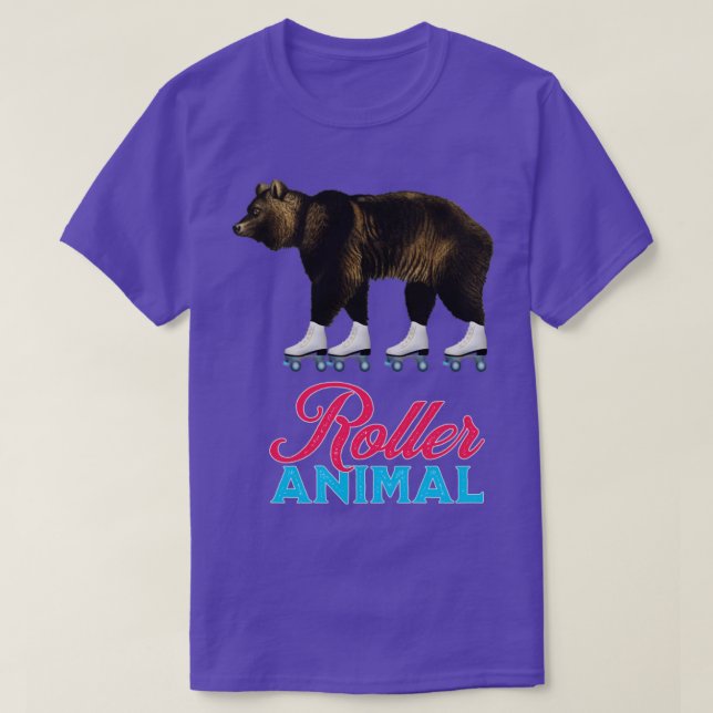 Camiseta Regalo de oso de cumpleaños del Chica de rodillos  (Diseño del anverso)