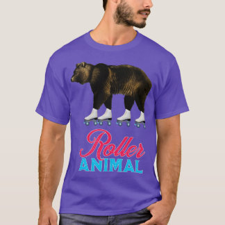 Camiseta Regalo de oso de cumpleaños del Chica de rodillos 
