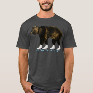 Camiseta Regalo de oso de cumpleaños del Chica de rodillos