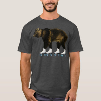 Camiseta Regalo de oso de cumpleaños del Chica de rodillos 