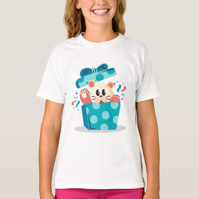 Camiseta Regalo de oso de cumpleaños sorpresa cuta (Anverso)