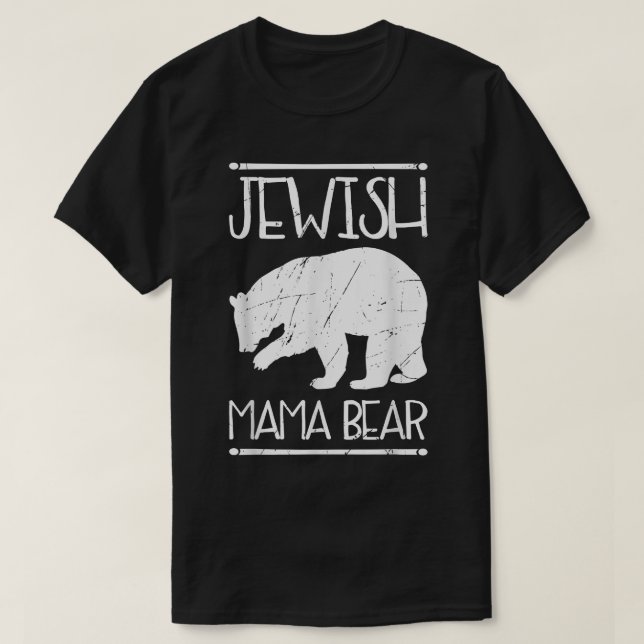 Camiseta Regalo de oso de mamá judía (Diseño del anverso)