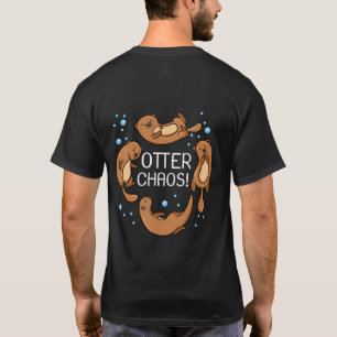 Camiseta Regalo De Otter Chaos Para Niños Cute Durmiendo Pa